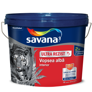 savana Ultra Rezist vopsea albă